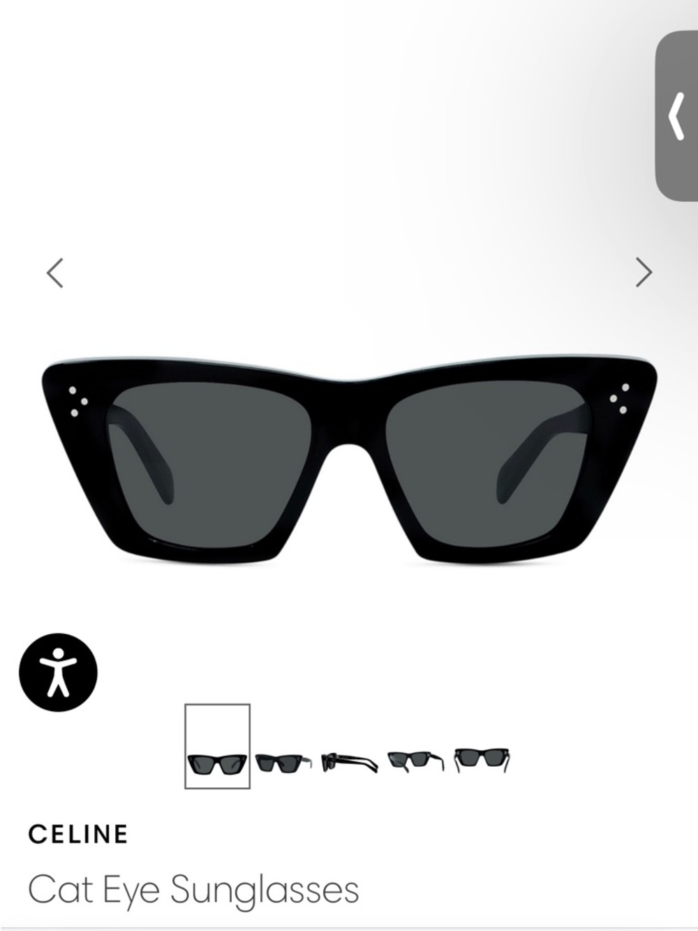 CELINE cat eye sunglasses